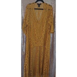 Plus Sized Women's High Low Duster